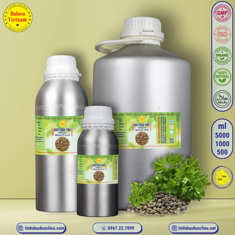 Tinh Dầu Hạt Ngò Tây- Mùi Tây - Parsley Essential Oil 1 tinh dau hat ngo tay mui tay – parsley essential oil 2