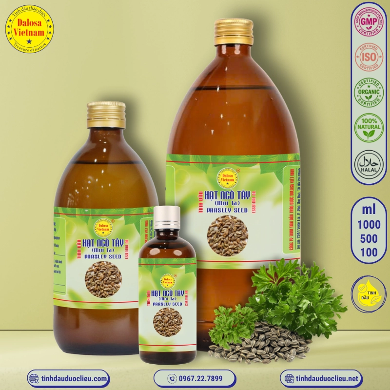 Tinh Dầu Hạt Ngò Tây- Mùi Tây - Parsley Essential Oil 2 tinh dau hat ngo tay mui tay – parsley essential oil